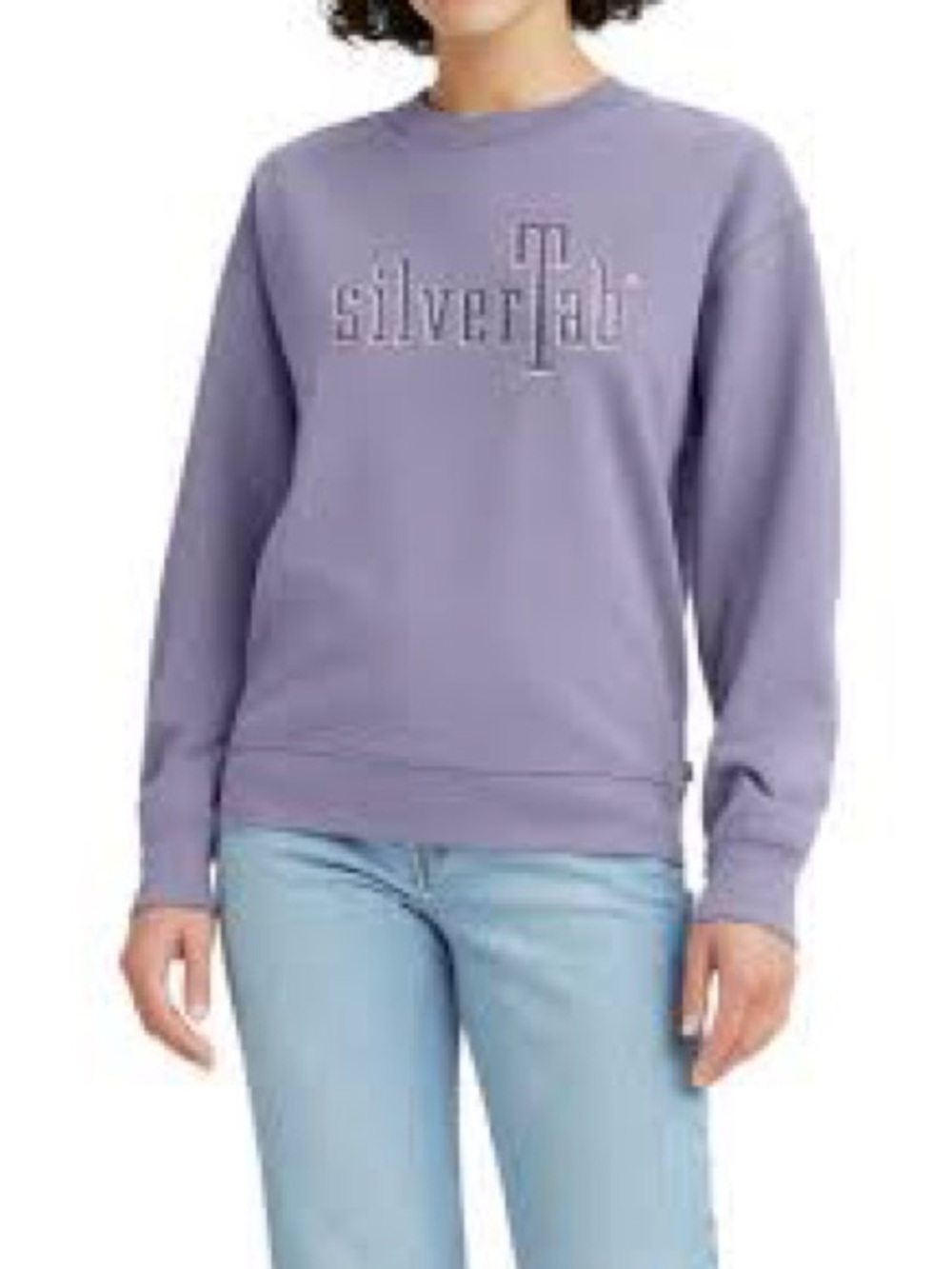 Silver Jeans Lavender Pullover Sweatshirt